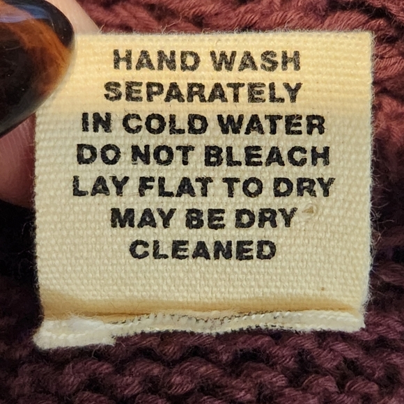 ANTHROPOLOGIE MOTH BURGUNDY SKELETON SPINE KNIT CARDIGAN SWEATER SZ S - Picture 7 of 7